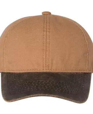 Outdoor Cap HPK100 Weathered Canvas Crown with Con in Duk brown/ brown