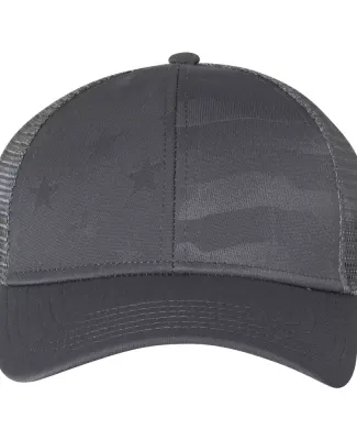 Outdoor Cap USA750M Debossed Stars and Stripes Mes in Graphite