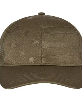 Outdoor Cap USA750M Debossed Stars and Stripes Mes in Olive