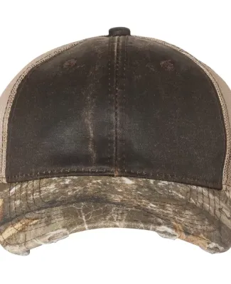 Outdoor Cap HPC500M Distressed Camo Mesh-Back Cap in Brown/ edge/ tan