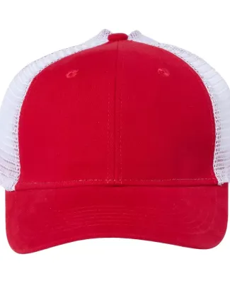Outdoor Cap PNY100M Ponytail Mesh-Back Cap in Red/ white
