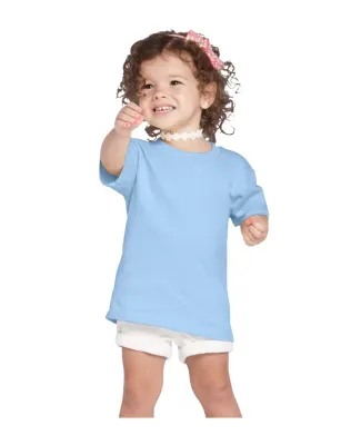 65200 Delta Apparel Toddler Short Sleeve 5.5 oz. T in Sky blue