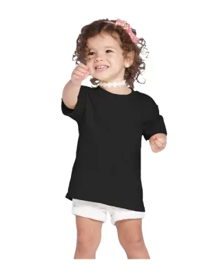 65200 Delta Apparel Toddler Short Sleeve 5.5 oz. T in Black