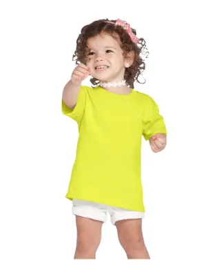 65200 Delta Apparel Toddler Short Sleeve 5.5 oz. T in Safety green