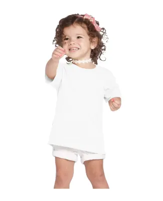 65200 Delta Apparel Toddler Short Sleeve 5.5 oz. T in White