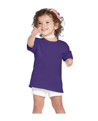 65200 Delta Apparel Toddler Short Sleeve 5.5 oz. T in Purple