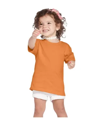65200 Delta Apparel Toddler Short Sleeve 5.5 oz. T in Tangerine