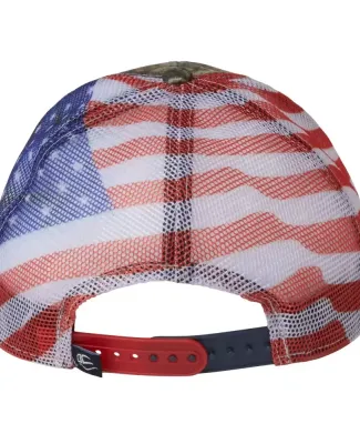 Outdoor Cap CWF400M Camo with American Flag Mesh B in Country dna