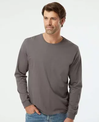 Soft Shirts 420 Organic Long Sleeve T-Shirt in Graphite