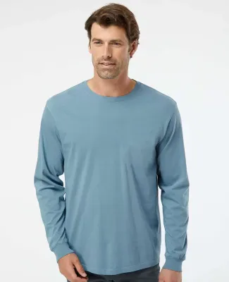 Soft Shirts 420 Organic Long Sleeve T-Shirt in Slate