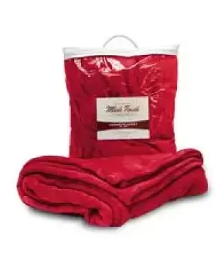 Alpine Fleece 8721 Mink Touch Luxury Blanket in Red