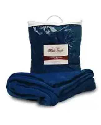 Alpine Fleece 8721 Mink Touch Luxury Blanket in Navy