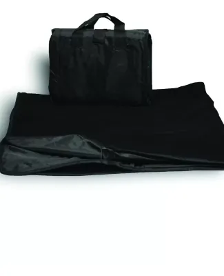 Alpine Fleece 8701 Polyester/Nylon Picnic Blanket in Black
