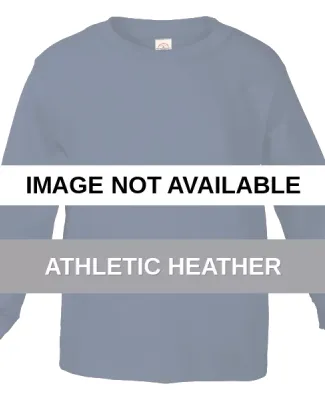 64300 Delta Apparel Juvenile Long Sleeve 5.5 oz. T Athletic Heather