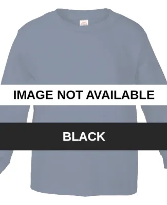 64300 Delta Apparel Juvenile Long Sleeve 5.5 oz. T Black