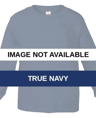 64300 Delta Apparel Juvenile Long Sleeve 5.5 oz. T True Navy