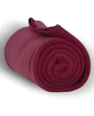 Alpine Fleece 8700 Fleece Throw Blanket in Burgundy