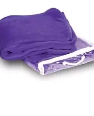 Alpine Fleece 8707 Micro Coral Fleece Blanket in Purple