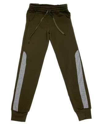 Stilo Apparel 211120HJAG Matching Sweat Pant Wholes in Army Green Front