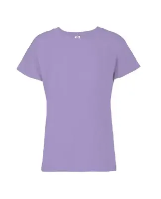 Delta Apparel 1300 Girls Semi-Sheer Cap Sleeve 3.3 in Lavender