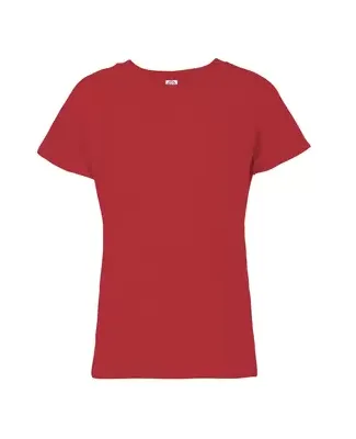 Delta Apparel 1300 Girls Semi-Sheer Cap Sleeve 3.3 in New red
