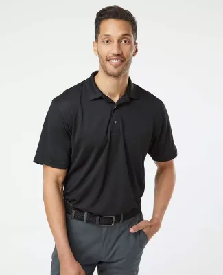 Paragon 100 Saratoga Performance Mini Mesh Polo in Black