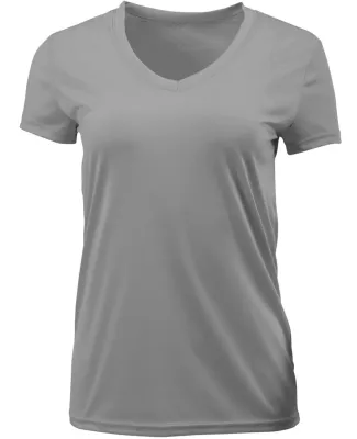 Paragon 203 Women's Vera V-Neck T-Shirt in Medium grey