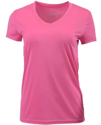 Paragon 203 Women's Vera V-Neck T-Shirt in Neon pink