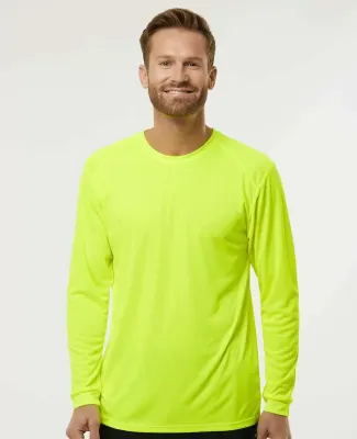 Paragon 210 Long Islander Performance Long Sleeve  in Safety green
