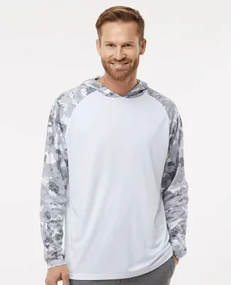 Paragon 240 Tortuga Extreme Performance Hooded T-S in White/ aluminum camo