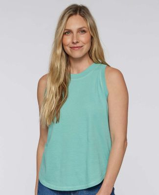 LA T 3592 Ladies' Relaxed Tank in Saltwater