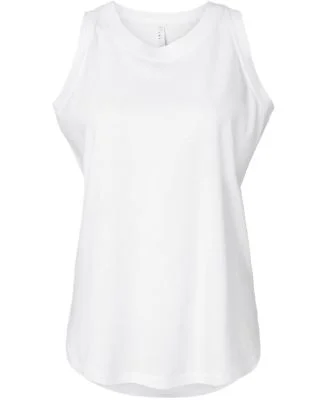 LA T 3592 Ladies' Relaxed Tank in White