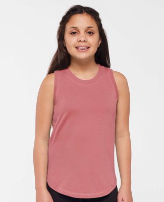 LA T 2692 Youth Relaxed Tank in Mauvelous