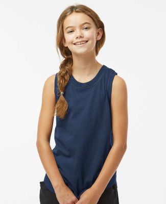 LA T 2692 Youth Relaxed Tank in Denim