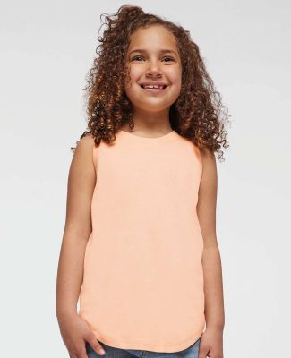 LA T 2692 Youth Relaxed Tank in Peachy