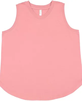 LA T 3892 Ladies' Curvy Relaxed Tank in Mauvelous