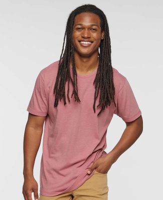 LA T 6902 Adult Vintage Wash T-Shirt in Washed mauvelous