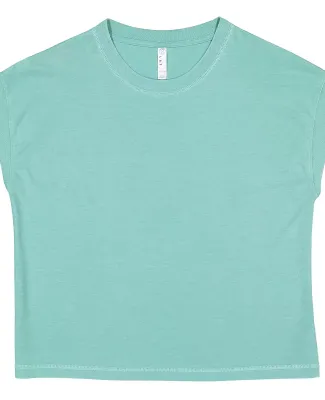 LA T 3502 Ladies' Relaxed Vintage Wash T-Shirt in Wshed saltwater
