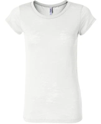 Bella + Canvas 8601 Ladies' Burnout Short-Sleeve T in White