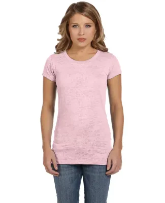 Bella + Canvas 8601 Ladies' Burnout Short-Sleeve T in Soft pink