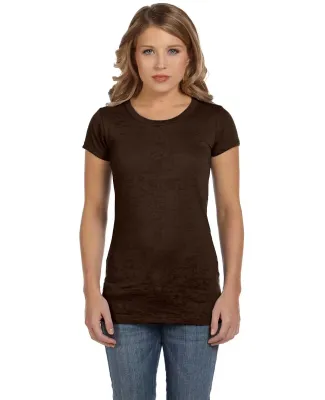 Bella + Canvas 8601 Ladies' Burnout Short-Sleeve T in Brown