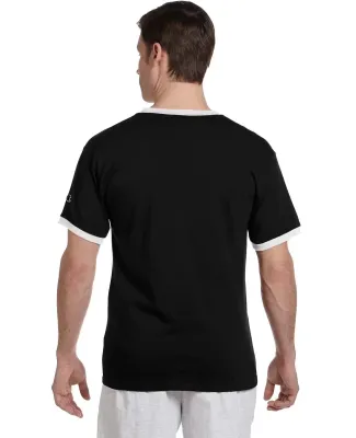 Champion Clothing T136 Ringer T-Shirt in Black/ white