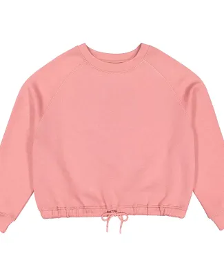 LA T 3528 Ladies' Boxy Fleece Sweatshirt in Mauvelous