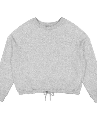 LA T 3528 Ladies' Boxy Fleece Sweatshirt in Heather