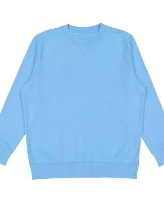 LA T 6935 Adult Vintage Wash Fleece Sweatshirt in Washed tradewind