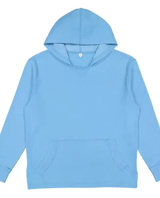 LA T 6936 Adult Vintage Wash Fleece Hooded Sweatsh in Washed tradewind