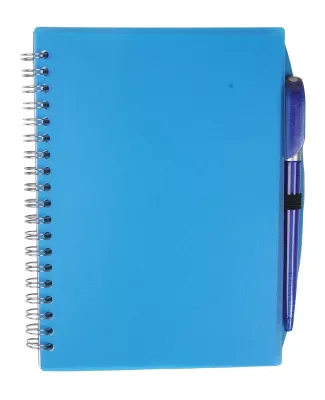 Promo Goods  NB108 Spiral Notebook With Pen in Translucent blue