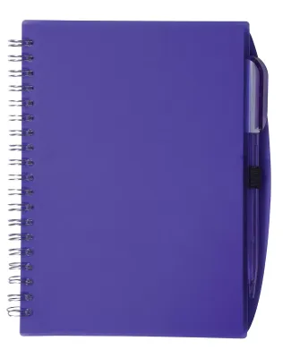 Promo Goods  NB108 Spiral Notebook With Pen in Translucnt purpl