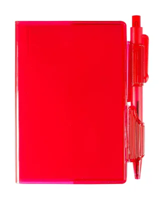 Promo Goods  PL-1721 Clear-View Jotter With Pen in Translucent red