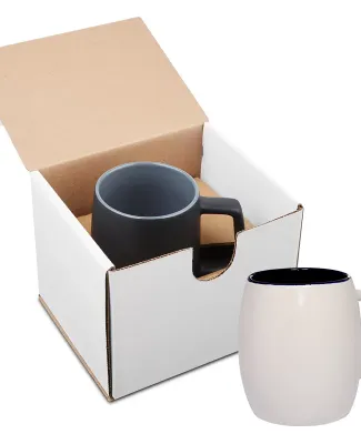 Promo Goods  GCM112 14oz Morning Show Barrel Mug I in White/ black
